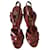 Sandales Yves Saint Laurent Tribute Marron Cuir  - vue 4