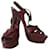 Sandales Yves Saint Laurent Tribute Marron Cuir  - vue 8