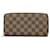 Carteira Louis Vuitton Zippy Marrom Lona  ref.1420542