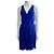 Diane Von Furstenberg Abito avvolgente nero e blu DvF Obelixe