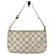 Accesorios Louis Vuitton Pochette Bolso Damier Azur blanco Cuero  ref.1420642