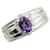 & Other Stories LuxUness Platinum Amethyst Diamond Ring  Metal Ring in Excellent condition Silvery  ref.1420649