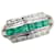 & Other Stories Bague en métal LuxUness Platinum Emerald Diamond Ring en excellent état Argenté  ref.1420652