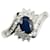 & Other Stories LuxUness Platinum Sapphire Diamond Ring  Metal Ring in Excellent condition Silvery  ref.1420653