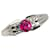 & Other Stories Pt900 Platinum Ruby 0.46ct Diamond 0.08ct Ring in Excellent Condition Silvery Metal  ref.1420655