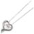 & Other Stories LuxUness 10K Rose Quartz Heart Necklace Collier en métal en excellent état Argenté  ref.1420659