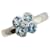 & Other Stories LuxUness Platin Smaragd Diamant Kleeblatt Ring Metallring in ausgezeichnetem Zustand Silber  ref.1420672