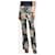 Gucci Multi floral jacquard flare trousers - size UK 8 Multiple colors Silk  ref.1420702