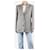 Autre Marque Blazer oversize in misto lana a quadretti neri - taglia UK 10 Grigio Viscosa  ref.1420737