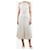 Autre Marque Cream striped halter neck top and midi skirt set - size S Cotton  ref.1420740