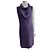 Joseph Vestido morado con cuello de capucha de crepé. Púrpura