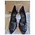 Décolleté Christian Louboutin Open Apostropha in pelle nappa nera - vista 5