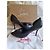 Décolleté Christian Louboutin Open Apostropha in pelle nappa nera - vista 9