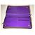 Billetera de cuero marrón y morado de Carolina Herrera. Marrón oscuro - vista 4