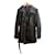 Trench soyeux Dior Homme Hedi Slimane 46 Soie Polyester Noir  ref.1420760