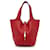 Hermès Hermes Red Clemence Picotin Lock 18 Leather Pony-style calfskin  ref.1420765