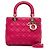 Dior Pink Medium Lammleder Cannage Lady Dior - Ansicht 20
