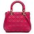 Dior Pink Medium Lammleder Cannage Lady Dior - Ansicht 4