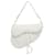 Saddle Silla de piel de ternera tejida ultra mate blanca de Dior Blanco Cuero Becerro  ref.1420808