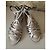 Sandali Dolce & Gabbana in pelle argento - vista 5