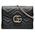 Gucci Leder GG Marmont Mini Tasche Leder Umhängetasche 474575 in guter Kondition Schwarz  ref.1420891