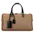 Gucci Gucci GG Canvas Boston Bag Travel Bag 0120383 Canvas Travel Bag 0120383 in Good Beige Cloth  ref.1420895