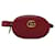 GUCCI GG Marmont Waist bag Leather Red 476434 Auth bs15029  ref.1420994