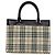 BURBERRY Borsa a mano Nova Check Canvas Beige Auth ep4500 - vista 3