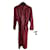 Hermès Leather trench coat Hermes Sport Dark red  ref.1421208