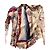 Gemusterte Bluse von Jean Paul Gaultier Roh