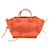 Céline CELINE Supple Calfskin Medium Luggage Phantom Handbag in Orange Leather  ref.1421306