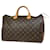 Louis Vuitton Speedy 35 Braun Leinwand  ref.1421319