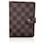 Louis Vuitton Vintage Damier Ebene Canvas 6 Ring Agenda Cover PM Brown Cloth  ref.1421417