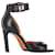 Givenchy Shark Tooth Ankle Strap Open Toe Sandals in Black Leather   ref.1421425