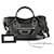 Balenciaga Le City Metallic Medium shoulder bag in black leather  ref.1421429