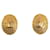 Chanel CC Oval Clip On Earrings Metal Earrings in Excellent condition Golden  ref.1421448