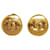 Chanel CC Clip On Earrings Metal Earrings in Excellent condition Golden  ref.1421452