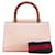 Gucci Leather Nymphea Bamboo Sherry Line 2WAY Handbag 470271 in Very Good Condition Pink  ref.1421553