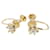 & Other Stories Brincos de diamante em ouro amarelo K18YG em excelente estado Dourado Metal  ref.1421585