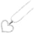 & Other Stories K18WG White Gold Diamond Heart Motif Necklace in Excellent Condition Silvery Metal  ref.1421586