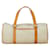 Céline Celine C Macadam Handbag White Brown Sweat Leather in Very Good Condition  ref.1421753