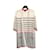 2013 Chanel Gilet FR44 light wool CC stripes Cardigan UK16 US14 Cream  ref.1421767