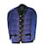 Chanel quilted jacket Blue Silk  ref.1421789