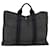 Hermès HERMES Fourre Tout MM Handtasche Canvas Schwarz Grau Auth bs15017 Braun Leinwand  ref.1421916