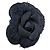 Spilla Camelia Chanel blu navy tweed Blu scuro