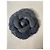 Spilla Camelia Chanel blu navy tweed Blu scuro - vista 2