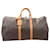 Louis Vuitton Monogram Canvas Keepall 55 Travel Bag M41424 Brown Leather  ref.1422070