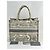 CHRISTIAN DIOR Medium Dior Book Graue Bestickte Tasche Weiß - Ansicht 3