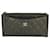 Chanel Metallic Caviar Quilted Classic Zip Dark Charcoal Pouch Clutch Grey Leather  ref.1422102