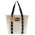 Sac tote en toile Louis Vuitton Antigua Cabas MM M40036 en bon état Blanc  ref.1422105